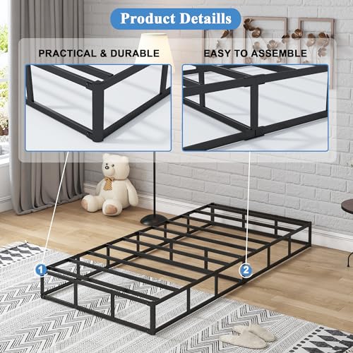 Full Size Box Spring with Fabric Cover, 7 Inch High Profile U304