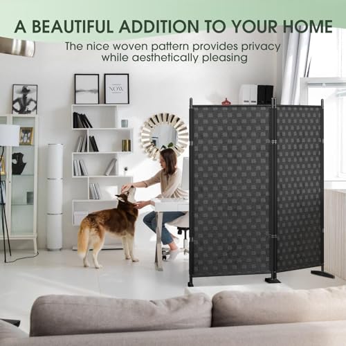 Black Folding Room Divider Screen V27766