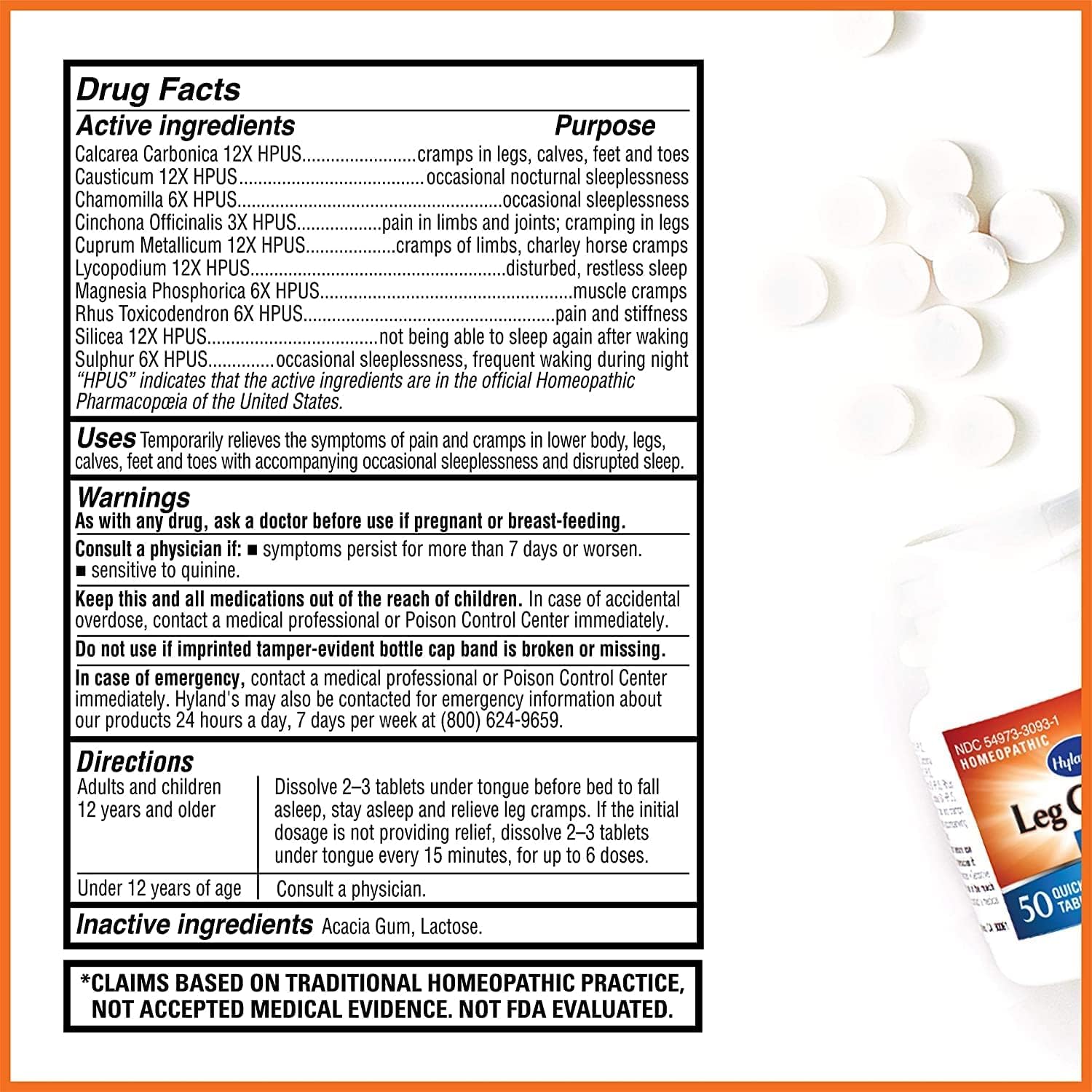 Leg Cramps Tablets T1161