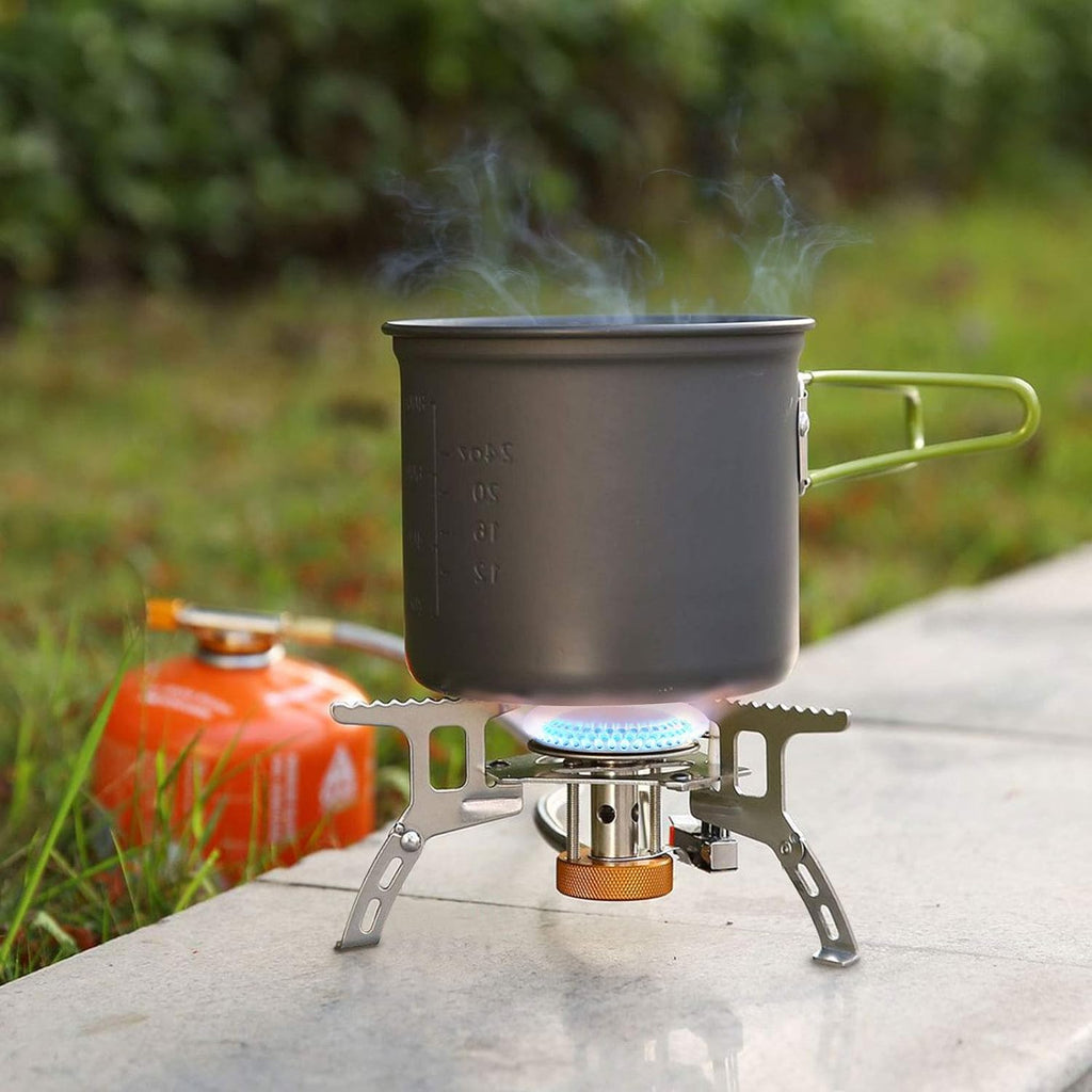 3700W Portable Camping Gas Stove with Piezo Ignition and Carrying Case V14934