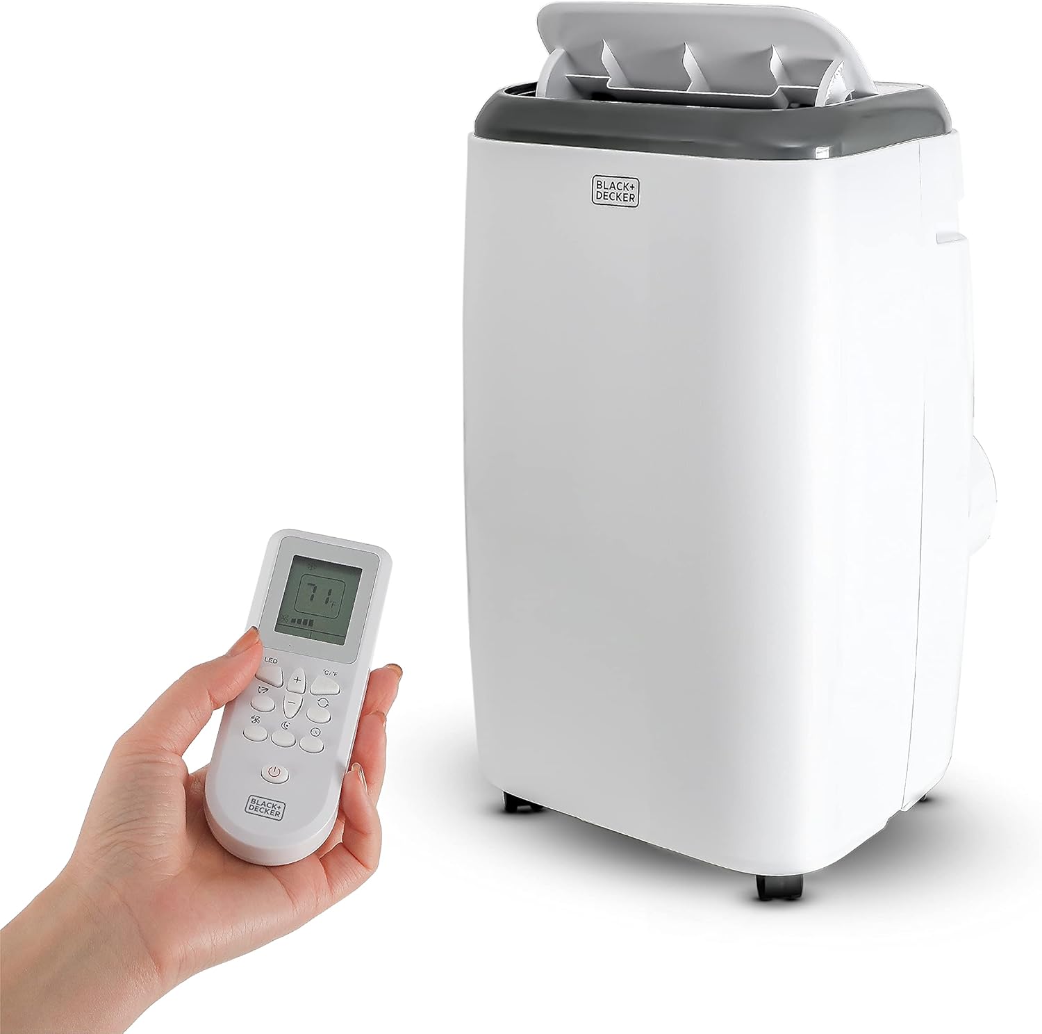 White 14,000 BTU Portable Air Conditioner with Heat M933677
