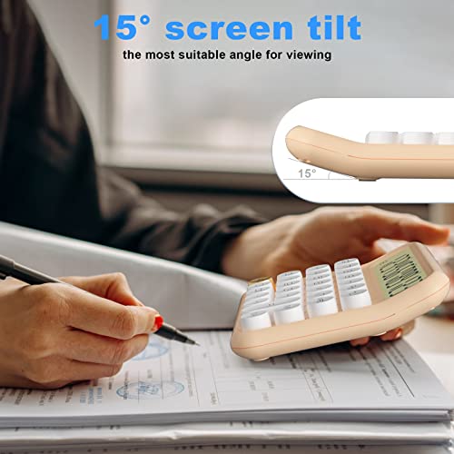 12 Digit 5-Inch LCD Display Battery Desk Calculator N81505