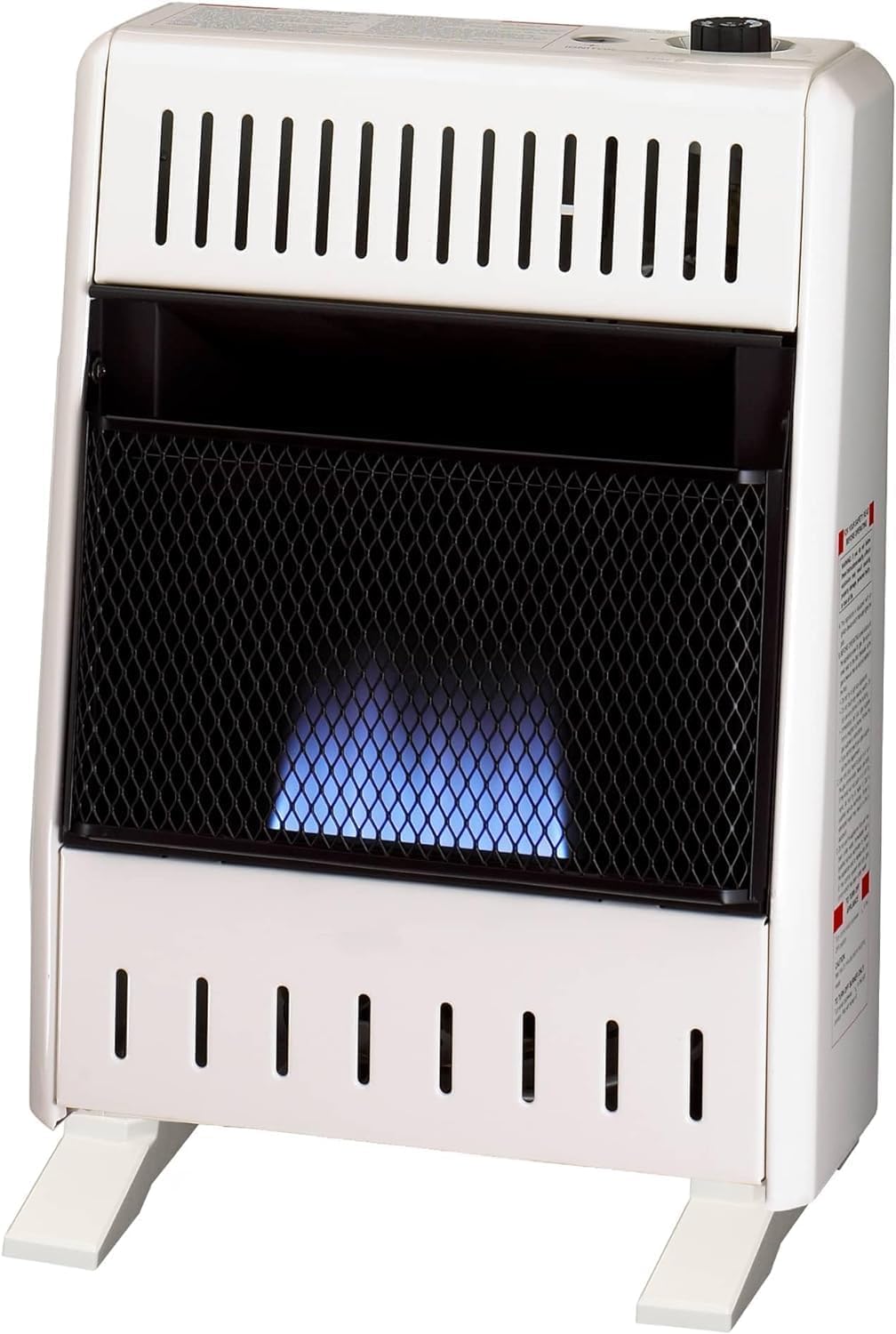 White Ventless Natural Gas Blue Flame Space Heater, 10000 BTU M6512