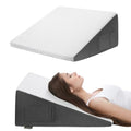 12" Cooling Memory Foam Triangle Incline Wedge Pillow D336