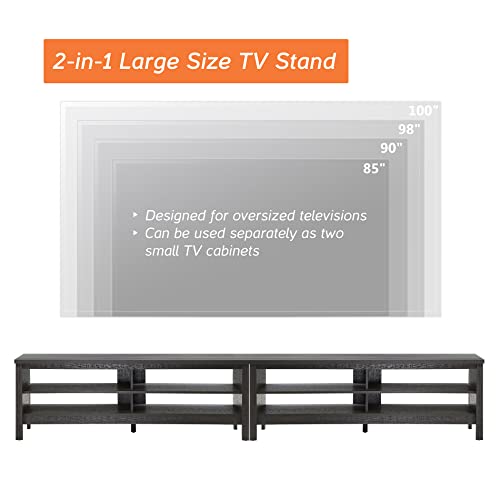 White 6 Cubby Wood TV Stand D367