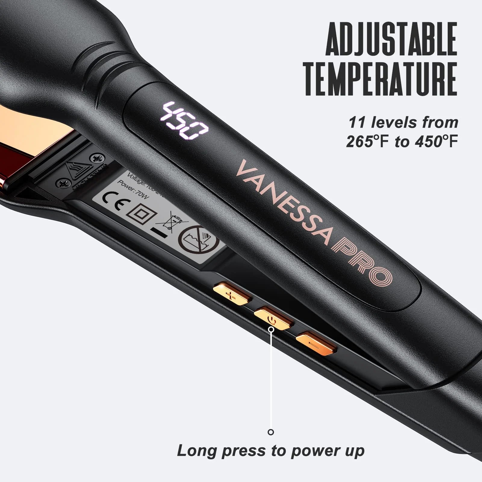 100% Pure Titanium Wide Flat Iron (2-inch) H584064