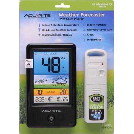 Wireless Color Forecaster with Temperature & Humidity B9347