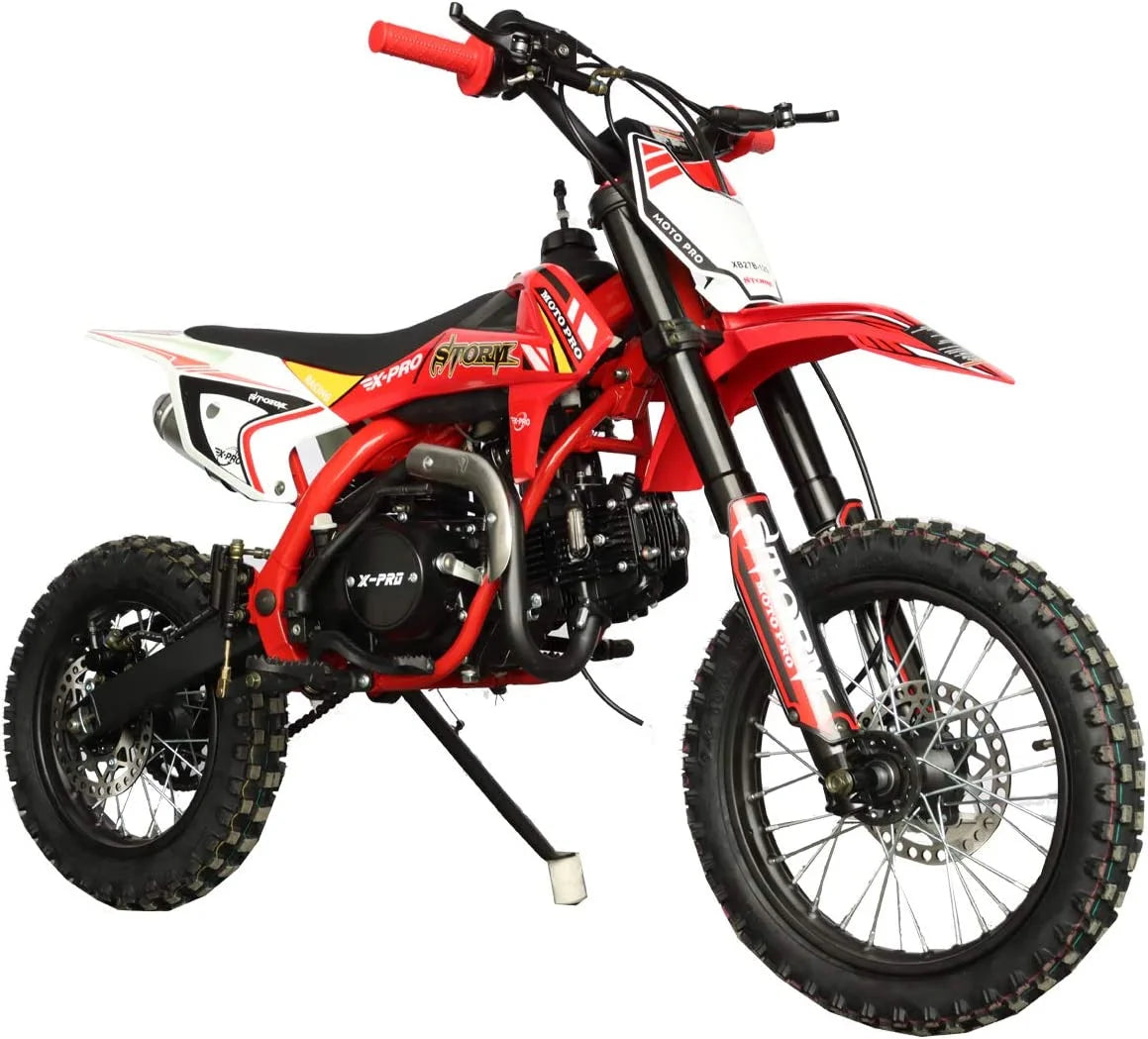 125cc Pit Dirt Bike, 4-Speed Manual Transmission, 14"/12" Tires Y3090