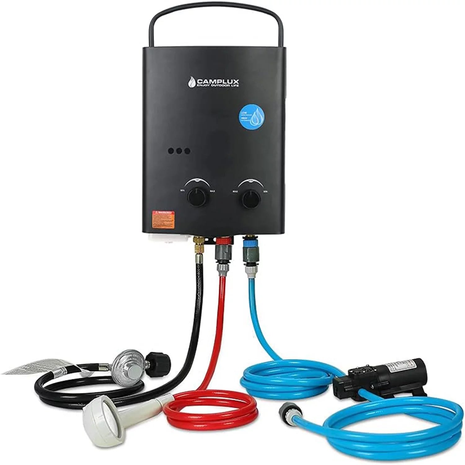 Outdoor Portable Propane Tankless Water Heater Black X216