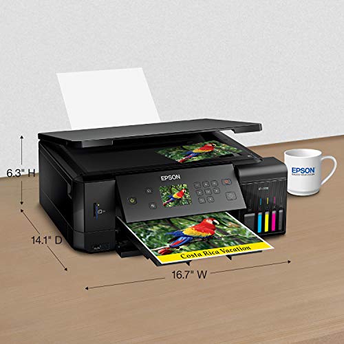 EcoTank Wireless 5-Color All-in-One Supertank Printer with Scanner, Copier and Ethernet I206