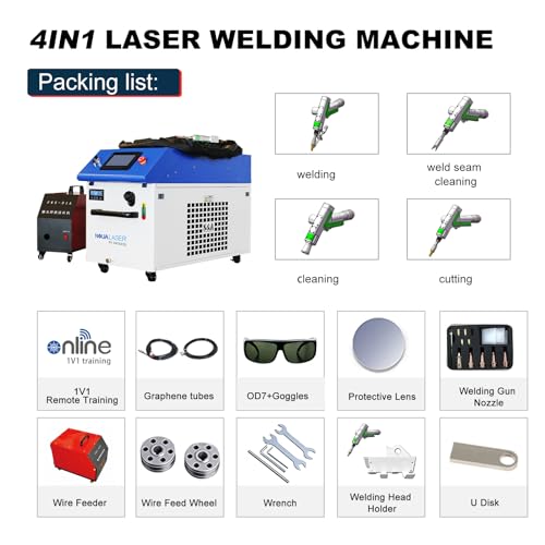 Laser Welding Cleaning Cutting Machine 4 in 1 Handheld with Auto Wire Feeder G309330