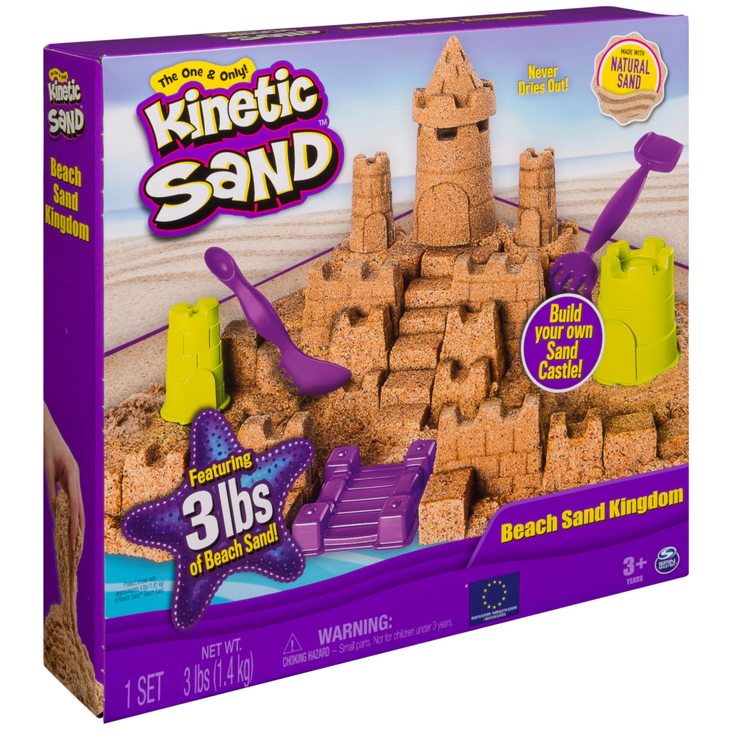 3lbs Beach Sand Playset with Molds and Tools Y896