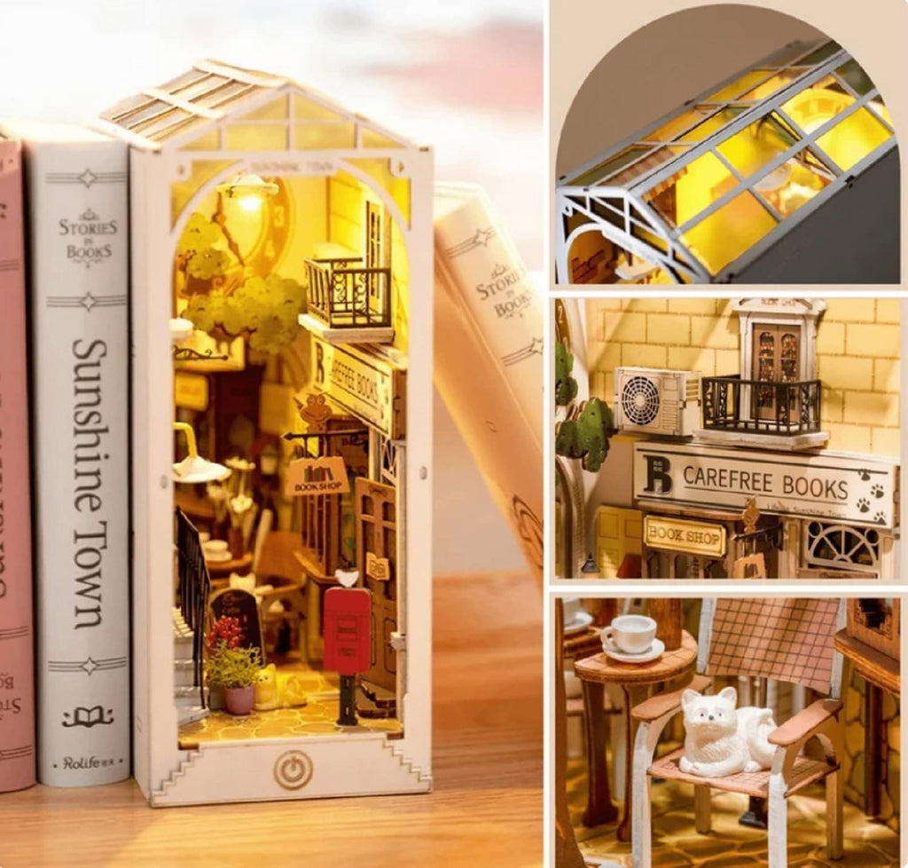 DIY Miniature Dollhouse Greenhouse Kits and Book Nook Kits K955542