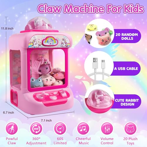 Claw Machine with 20 Mini Plush Toys K164