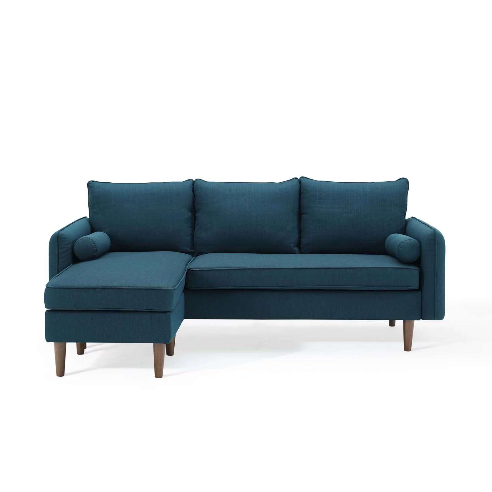 Navy Blue Fabric Sectional Sofa Set E296537
