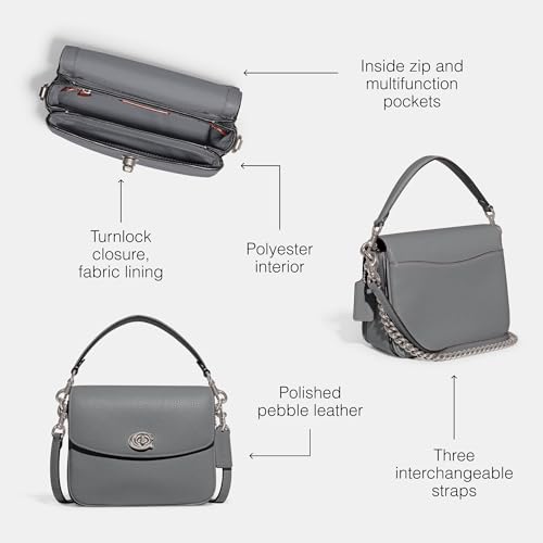 Polished Pebbled Leather Cassie Crossbody 19 N499