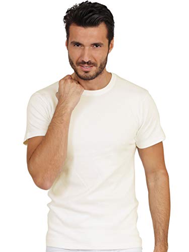 Merino Wool Blend Men's Short Sleeve T-Shirt P596571