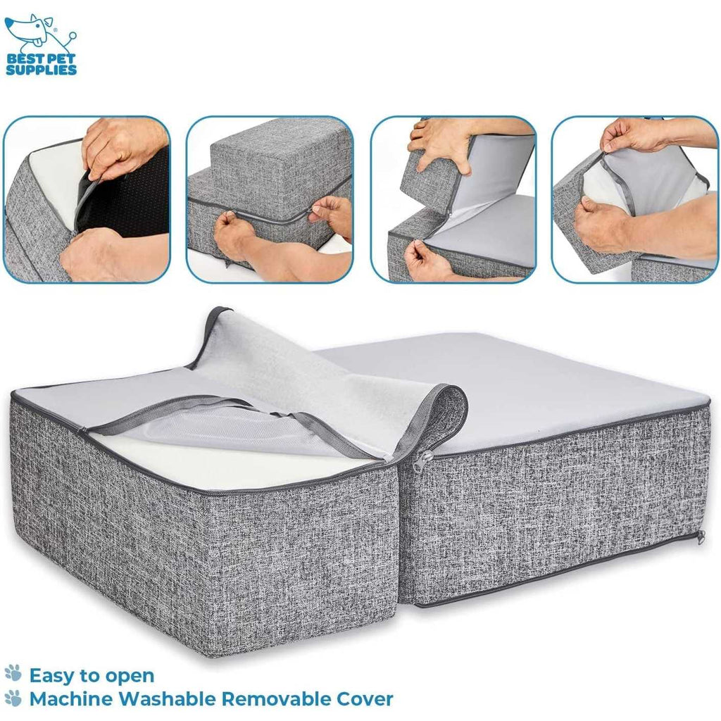 Foldable Pet Steps with CertiPUR-US Certified Foam X2988