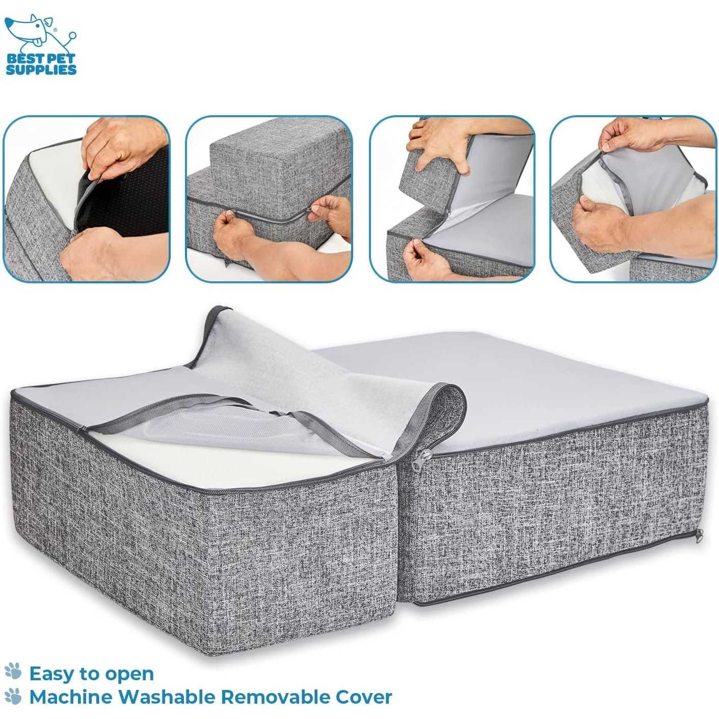 Foldable Pet Steps with CertiPUR-US Certified Foam X2988
