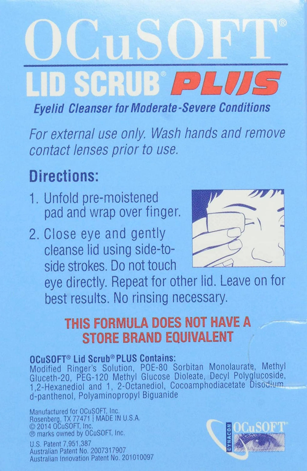 Eyelid Cleanser Pads 30 Each (Pack of 4) T94261