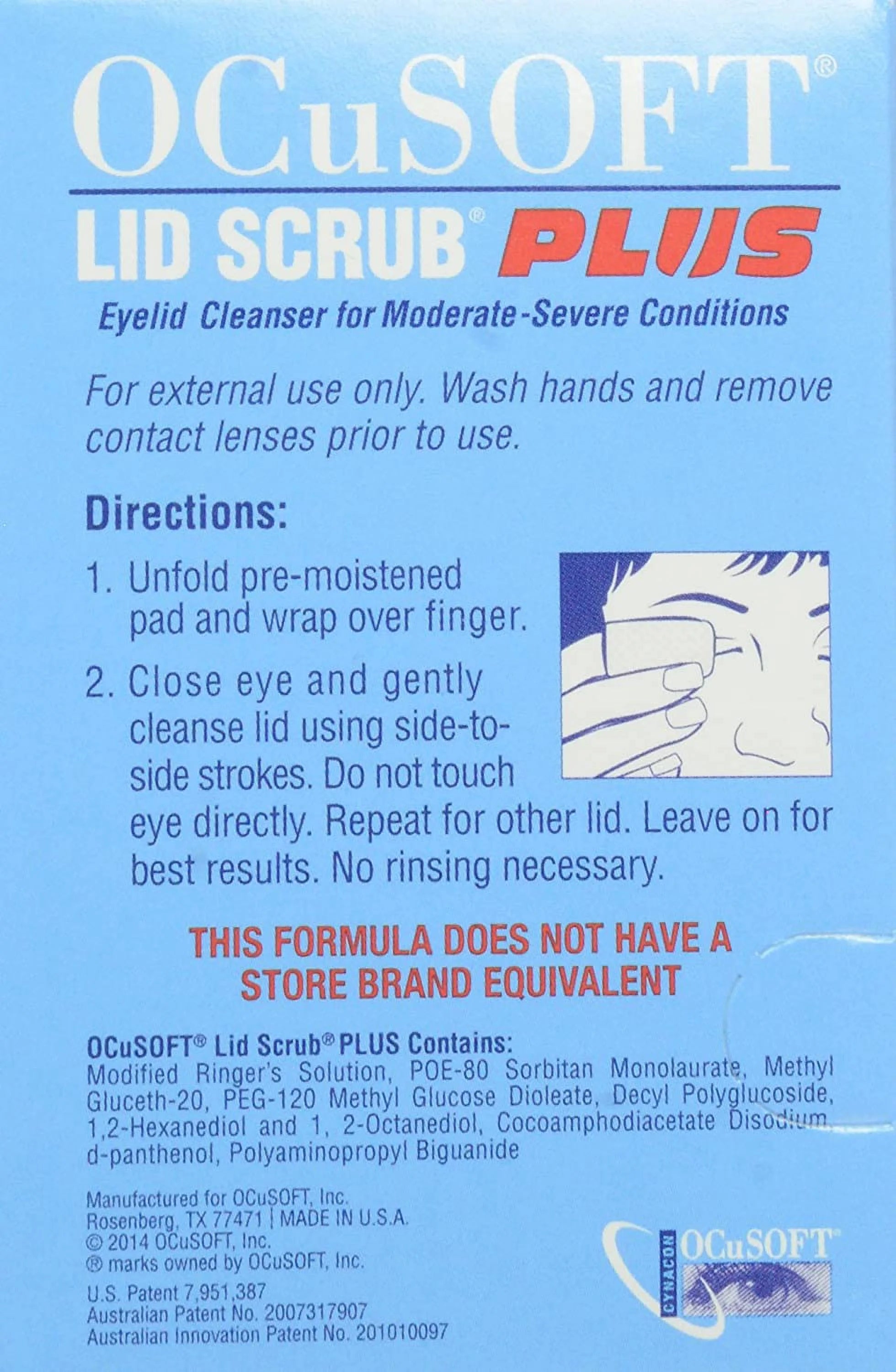 Eyelid Cleanser Pads 30 Each (Pack of 4) T94261