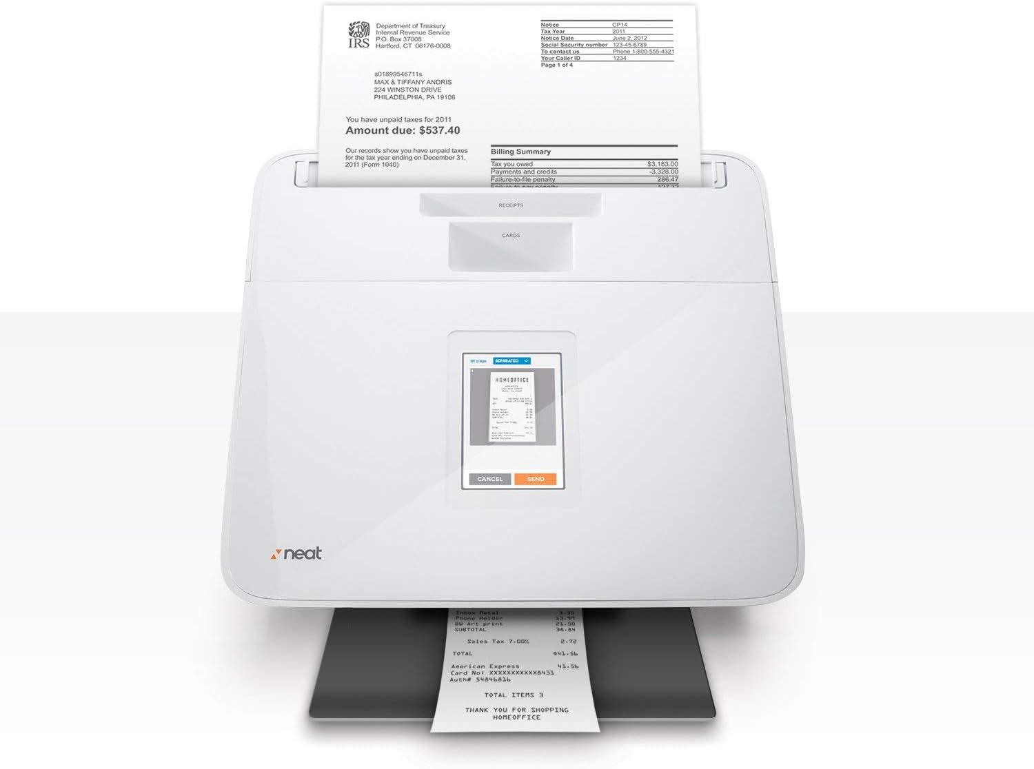 NeatConnect Scanner and Digital Filing System O7481