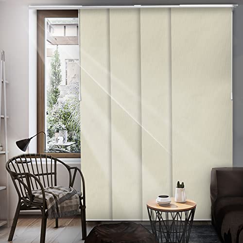 Blackout Fabric Sliding Door Blinds, W:46-86 x H: Up to-96 inches M501263