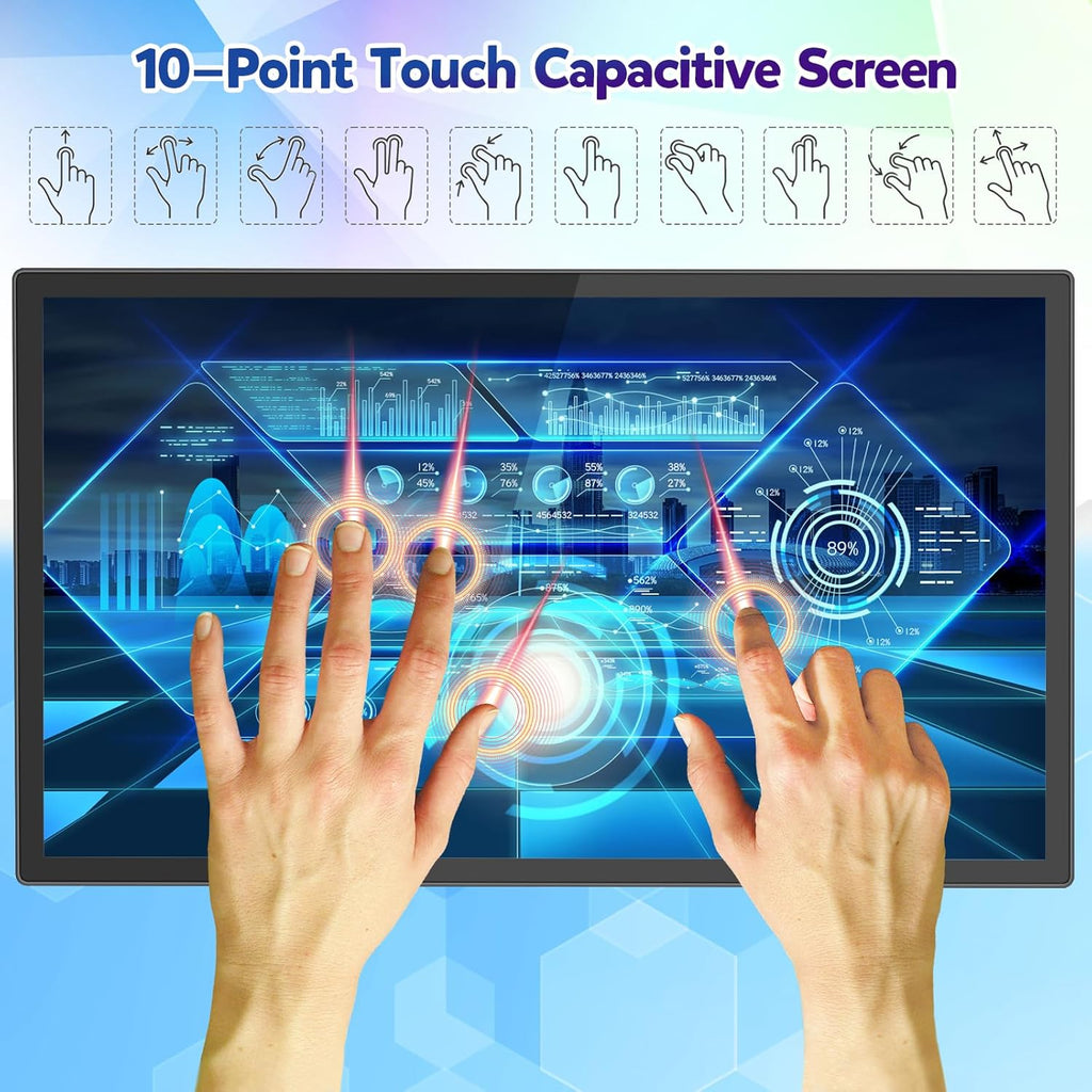 32 inch Capacitive Multi-Touch Screen Industrial Monitor with Built-in Speakers S813655