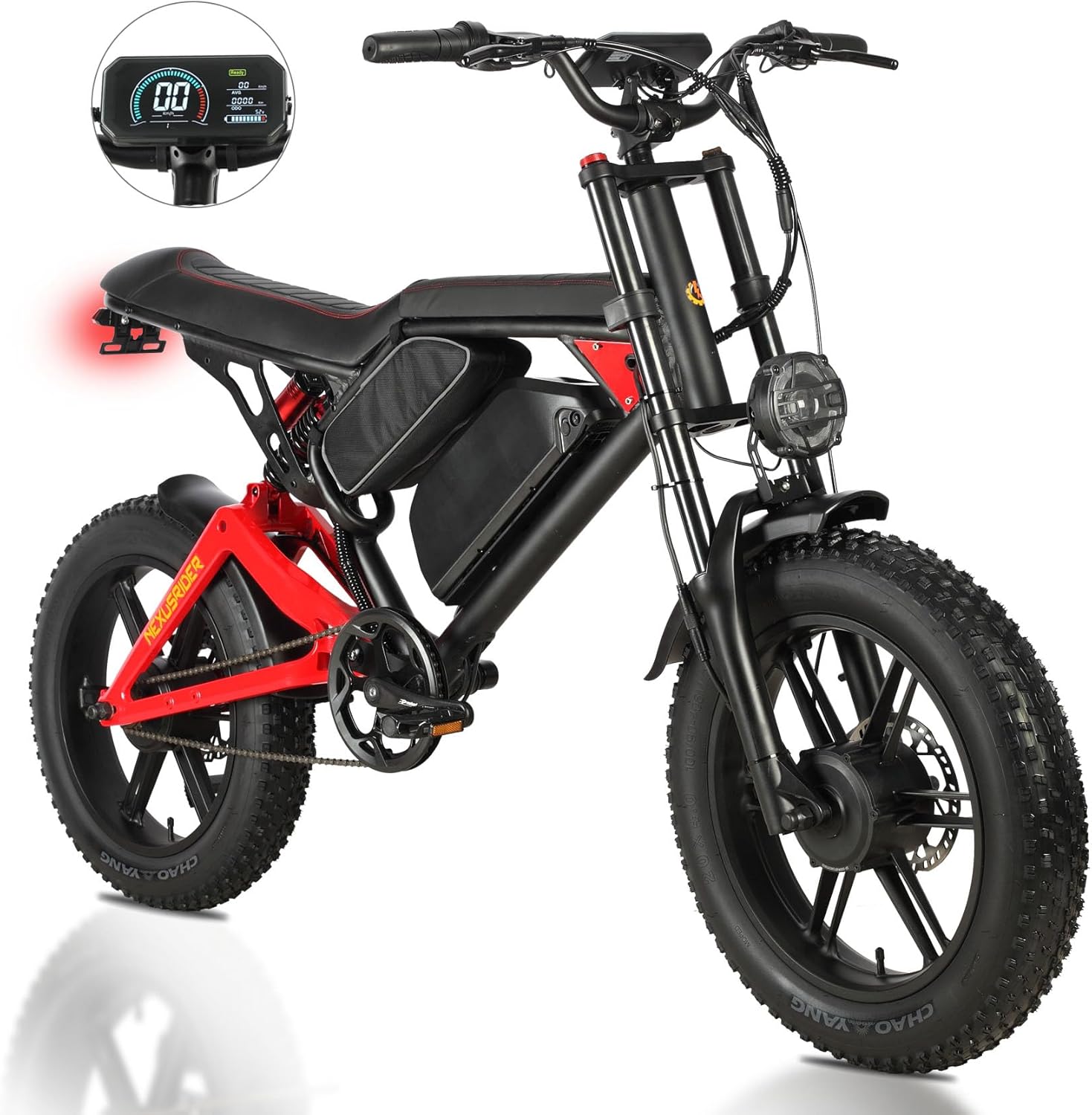 Fat Tire Electric Bike 2000W Dual Motor 20inch 48v 22.4ah F9767