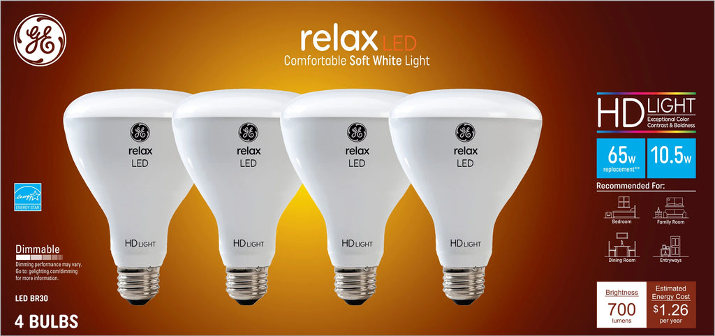 Soft White Dimmable LED Floodlights (4 Pack) S576816