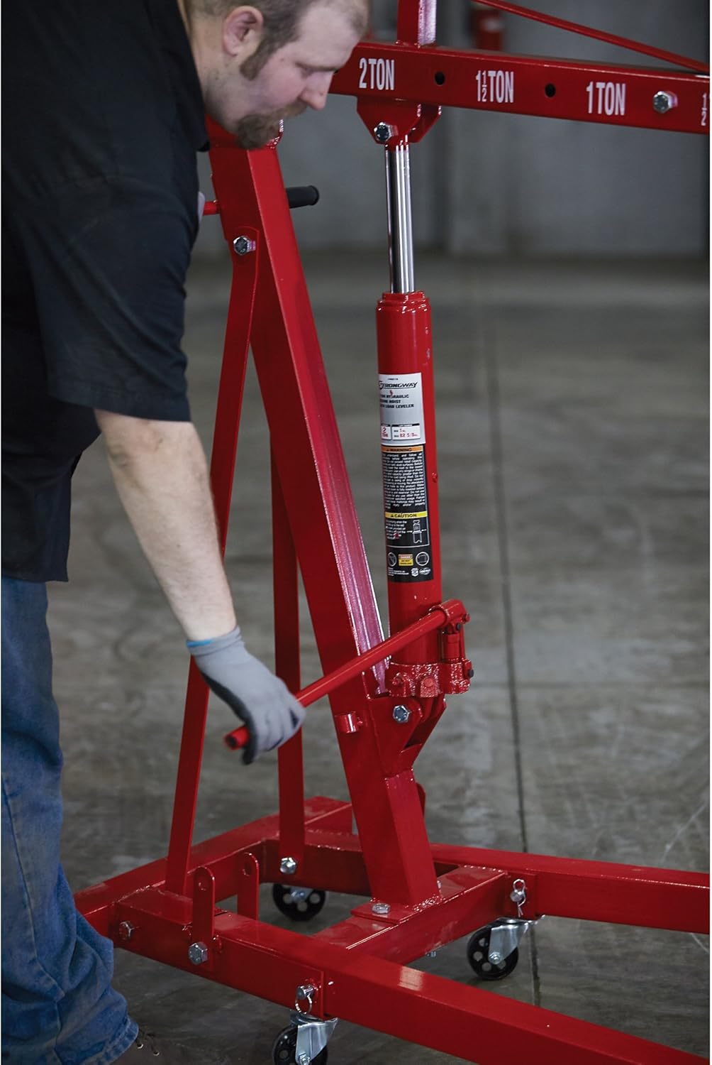 2-Ton Hydraulic Engine Hoist with Load Leveler R2238