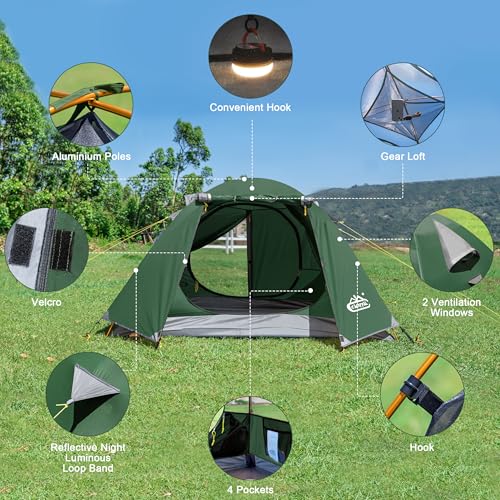 2-3 Person 4 Season Waterproof Tent N443035