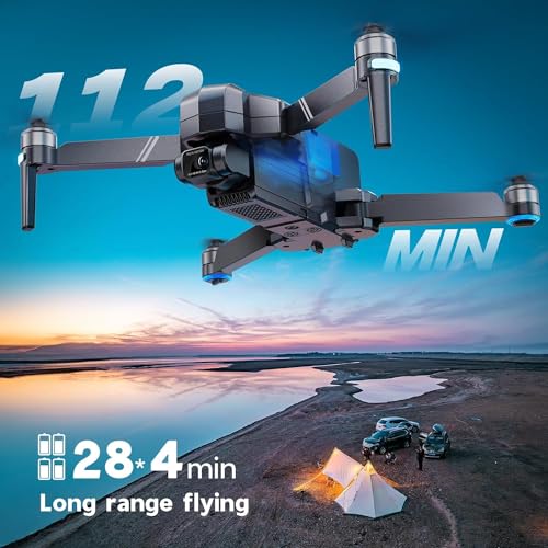 4K UHD Drone with Camera, 52 Mins Fly Time 2 Batteries, GPS Auto Return K16608
