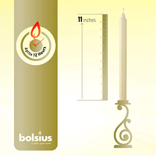 Ivory Unscented Dripless 11.5 Inch Candlesticks Bulk Pack 50 Count S125