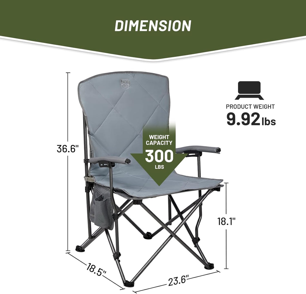Grey Folding Outdoor Camp Chair Q3852