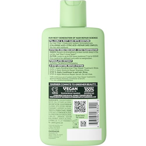 Hair Filler Moisture Repair Gel-Cream with Hyaluronic Acid, 5.1 Fl Oz Q455