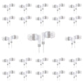 100 Packs Bulk Wired Earbuds Headphones (White) E2838