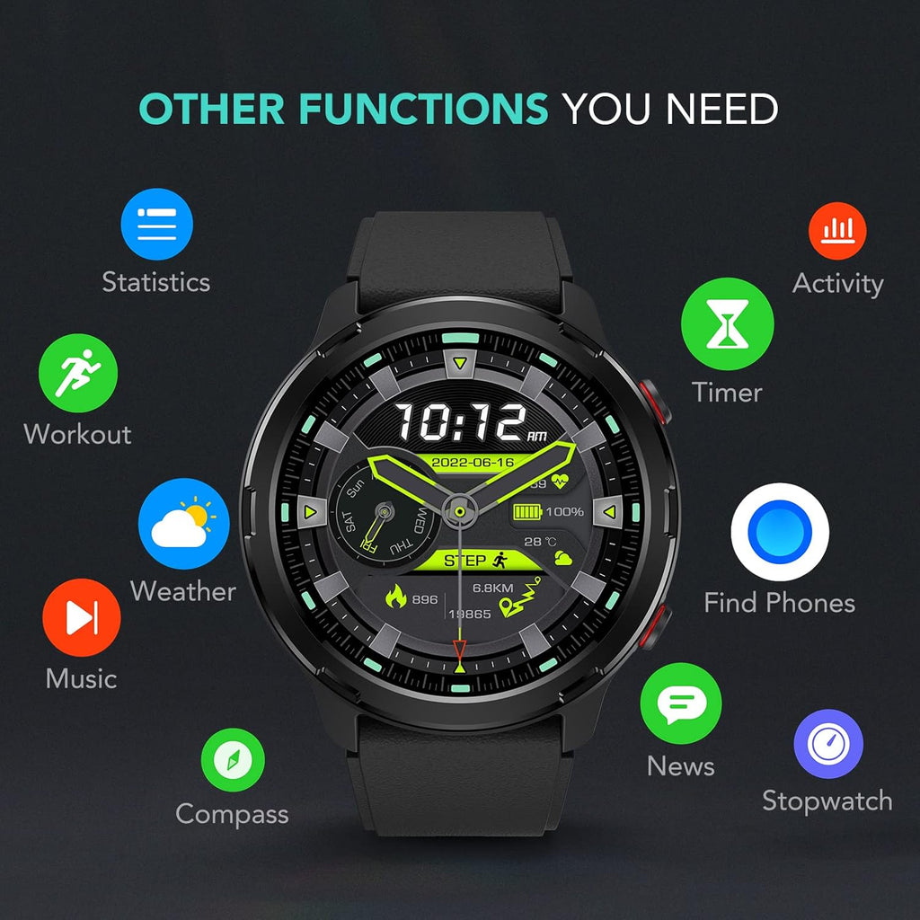 Smart Watch with GPS, Fitness Tracker, Heart Rate, SpO2, Sleep Monitor, IP68 Waterproof U7462