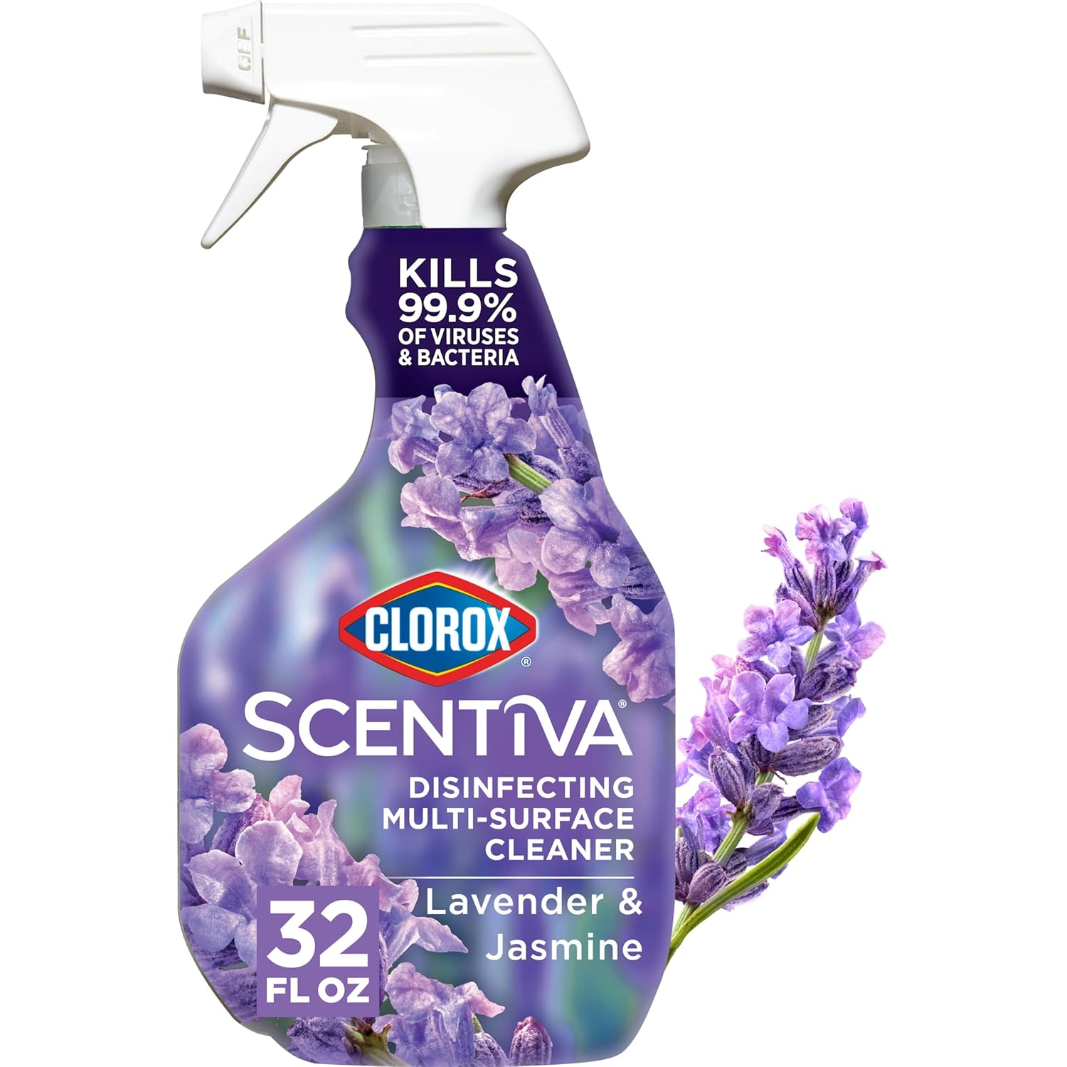 Lavender and Jasmine Disinfecting Multi-Surface Cleaner, 32 Fl Oz D3522