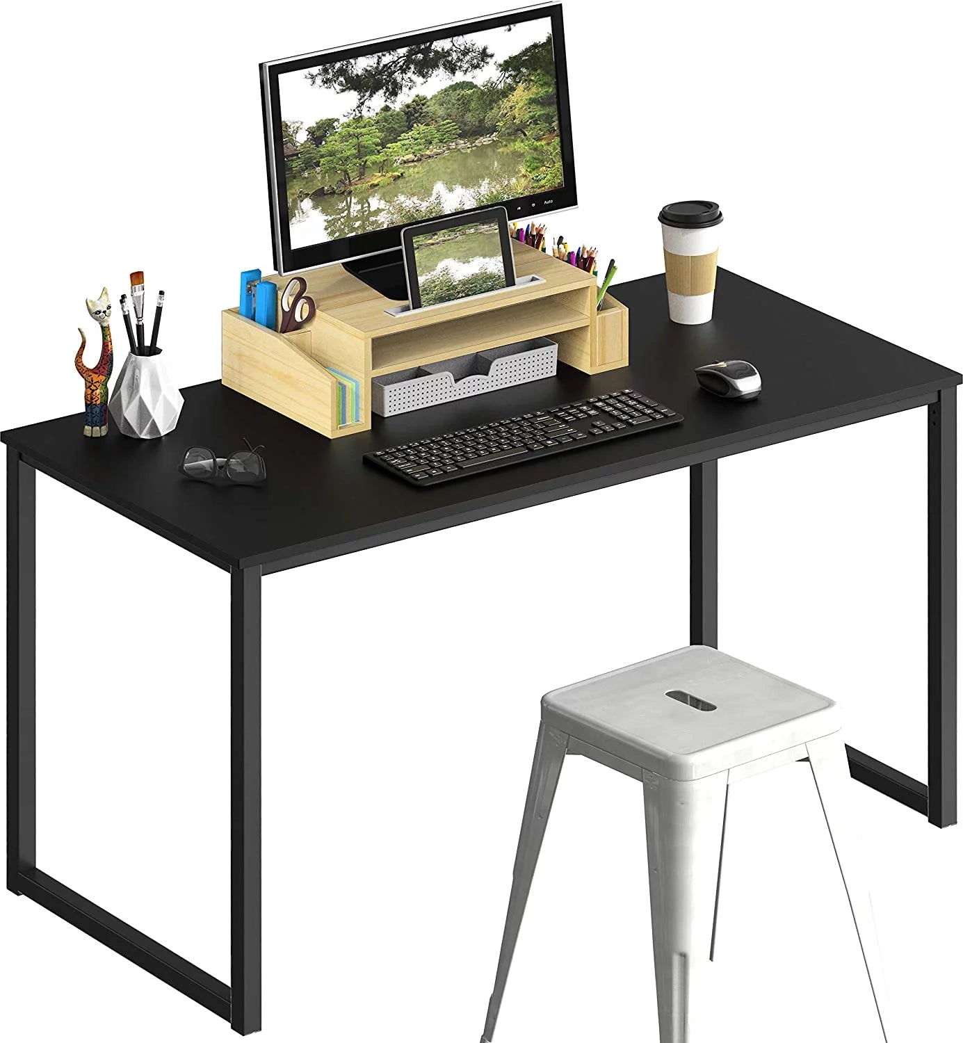 Black 48-Inch Computer Desk H55595