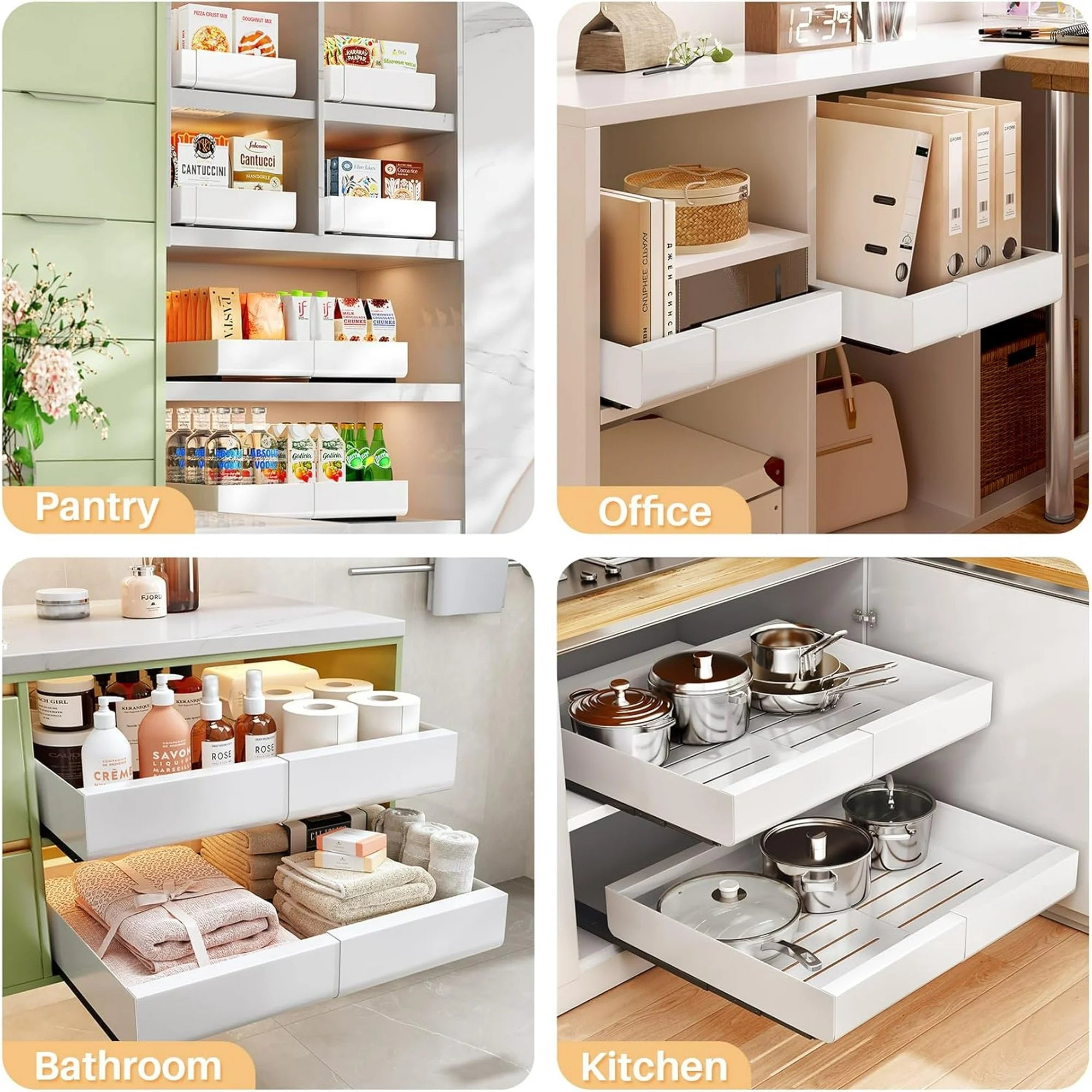 Expandable Heavy Duty Pull out Cabinet Organizer X634