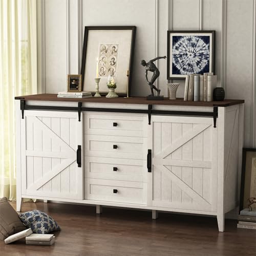White 4 Drawer Wood Dresser U245734