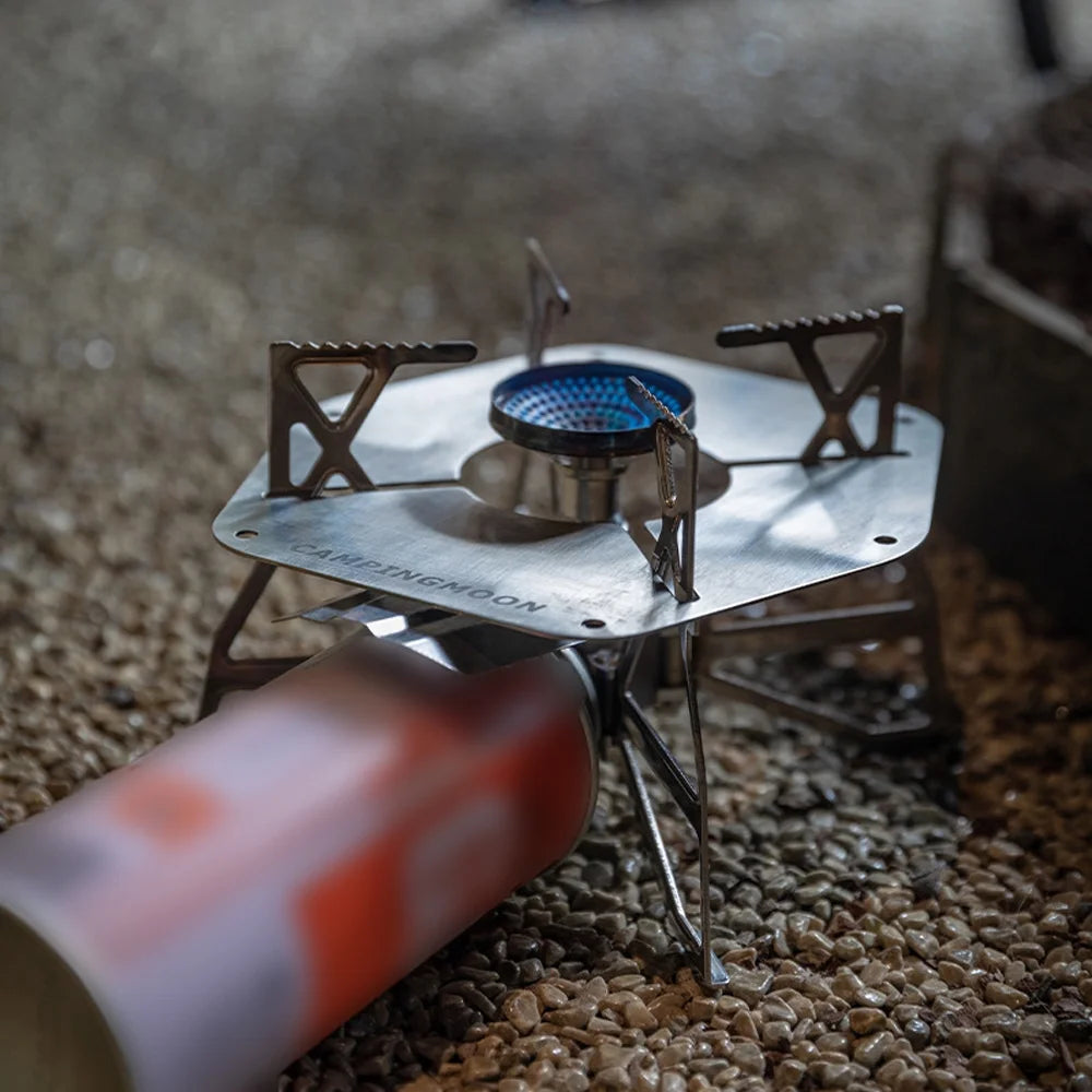 Electronic Ignition Camping Metal Stoves with Storage Bag U976988
