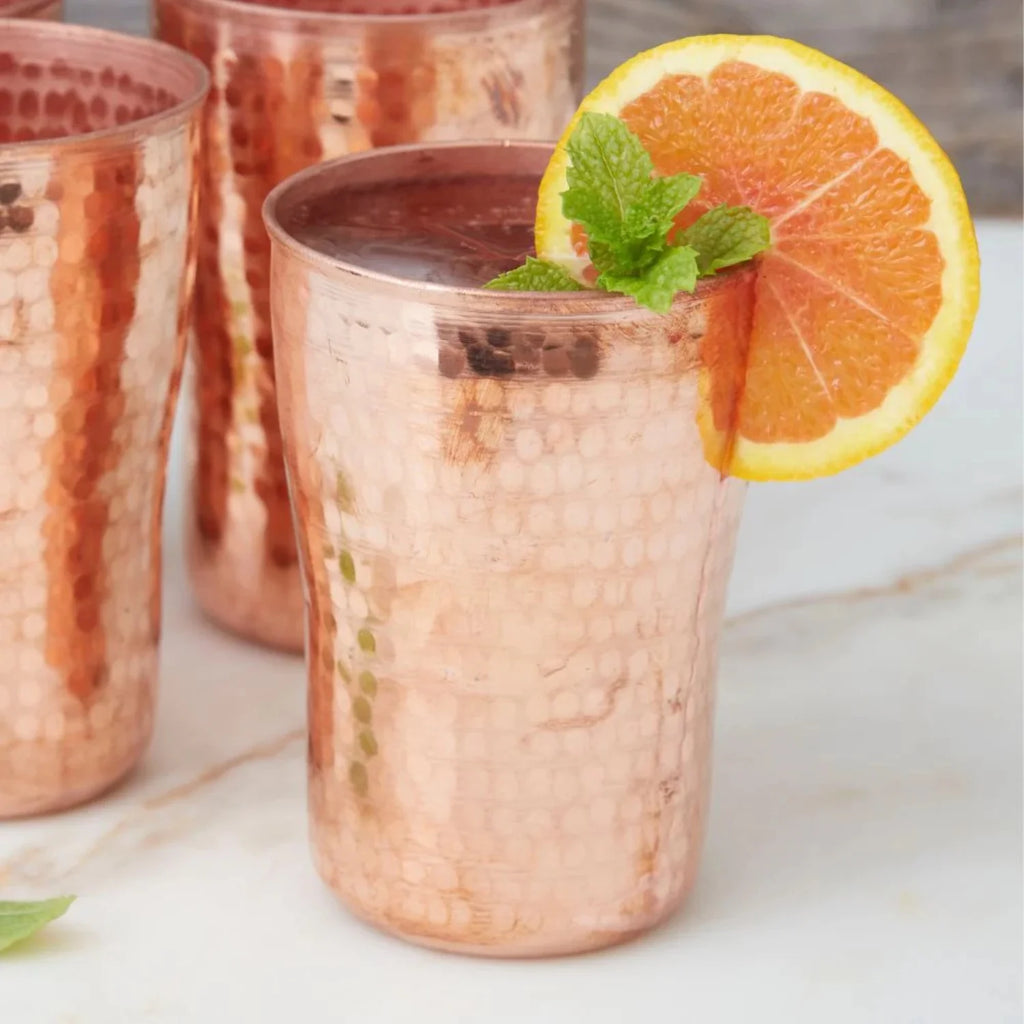 Hand Hammered Copper Tumbler Nesting Set G449
