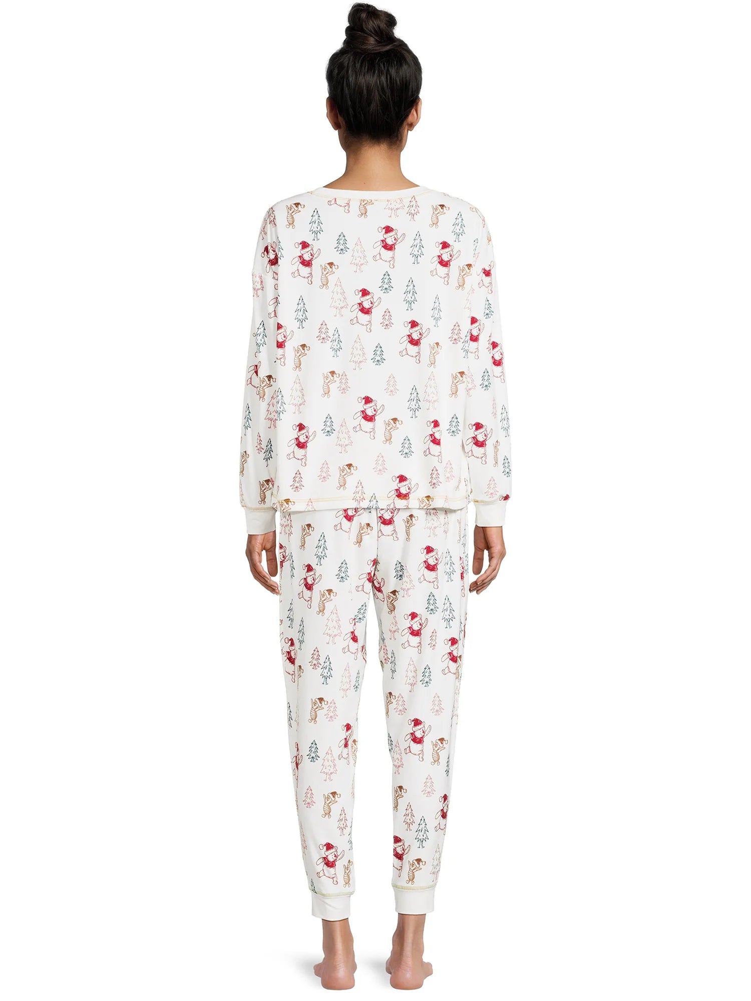 Women's Christmas Top and Pants Pajama Set, 2-Piece W18931