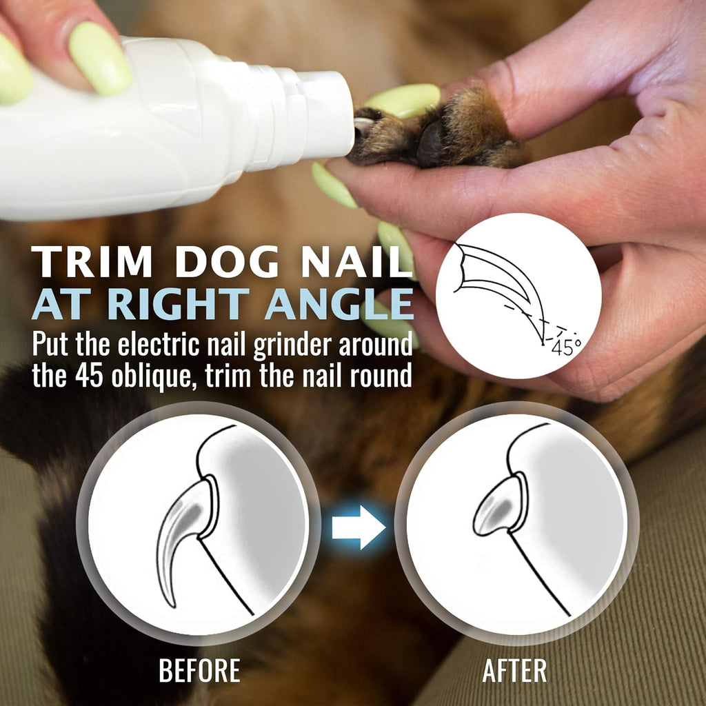 Rechargeable Electric Pet Nail Grinder with 3 Size Ports R198113
