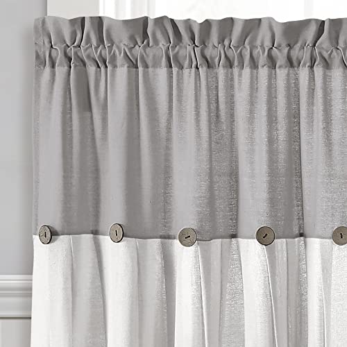 Dark Linen Tier Curtain Set, Pair, 29" W x 36" L K40030