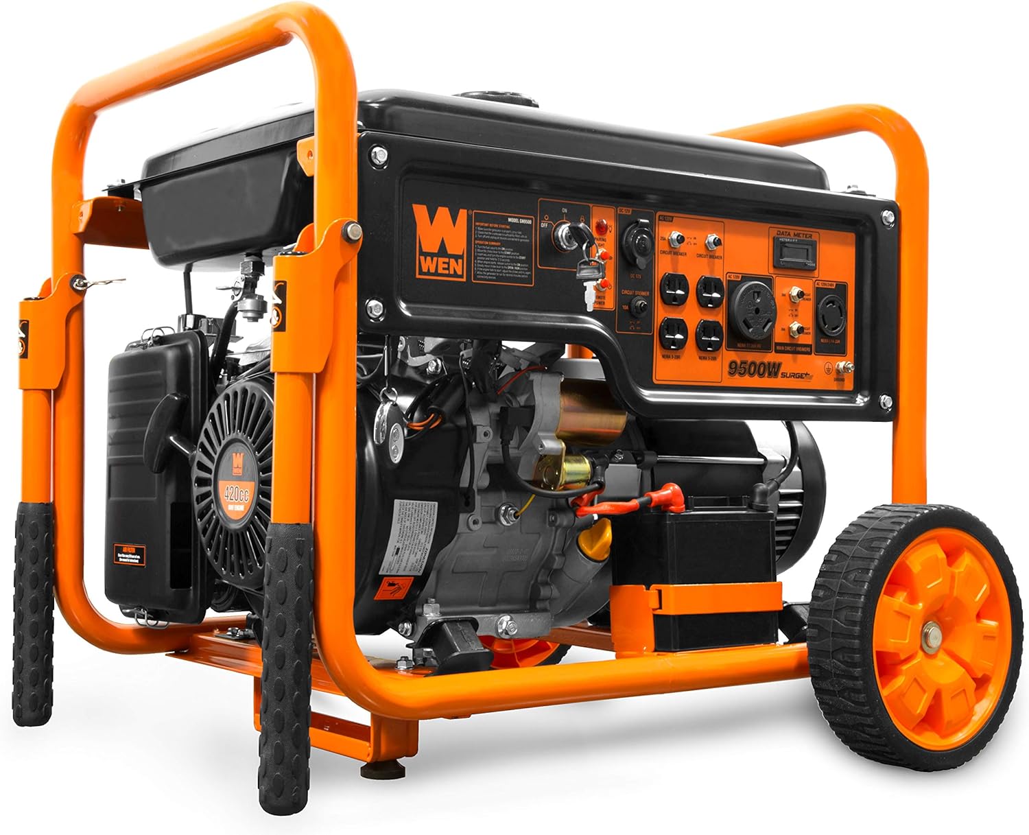 11,000-Watt 120V/240V Dual Fuel Portable Generator with Wheel Kit and Electric Start I34406
