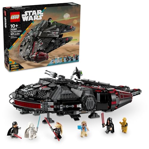 LEGO Star Wars The Dark Falcon Buildable Starship Toy Vehicle Set with 6 Minifigures Y989215
