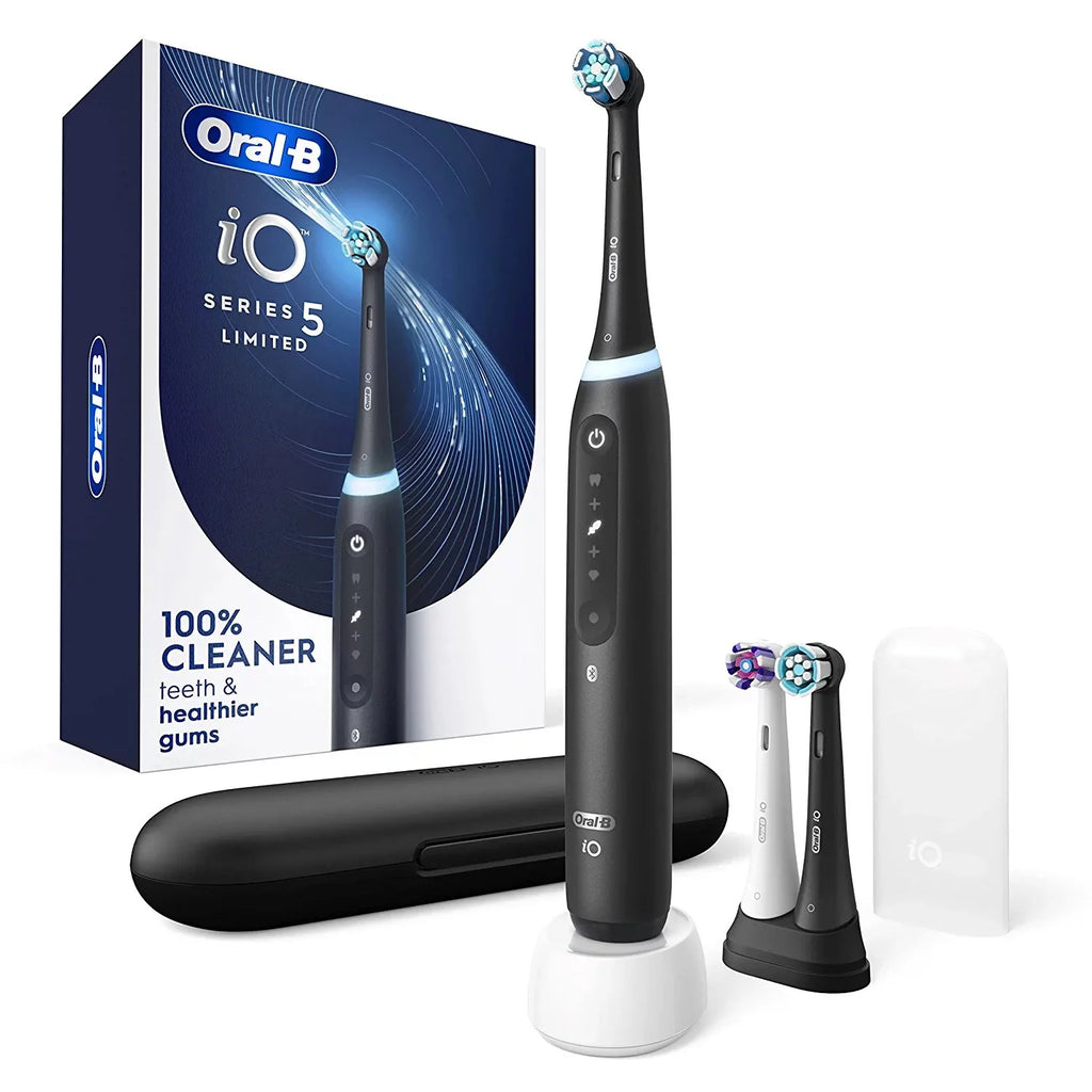 Black Electric Toothbrush with 3 Brush Head V869